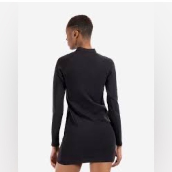 Nike Women’s Black Sportswear Essential Logo Long Sleeve Dress - Medium - Picture 2 of 4